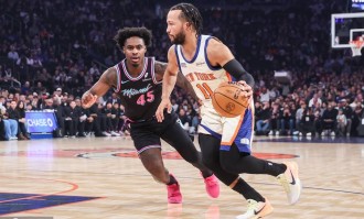 布伦森狂砍47分韦尔28+20 尼克斯胜热火